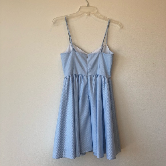 Blue and white striped dress - Picture 3 of 6